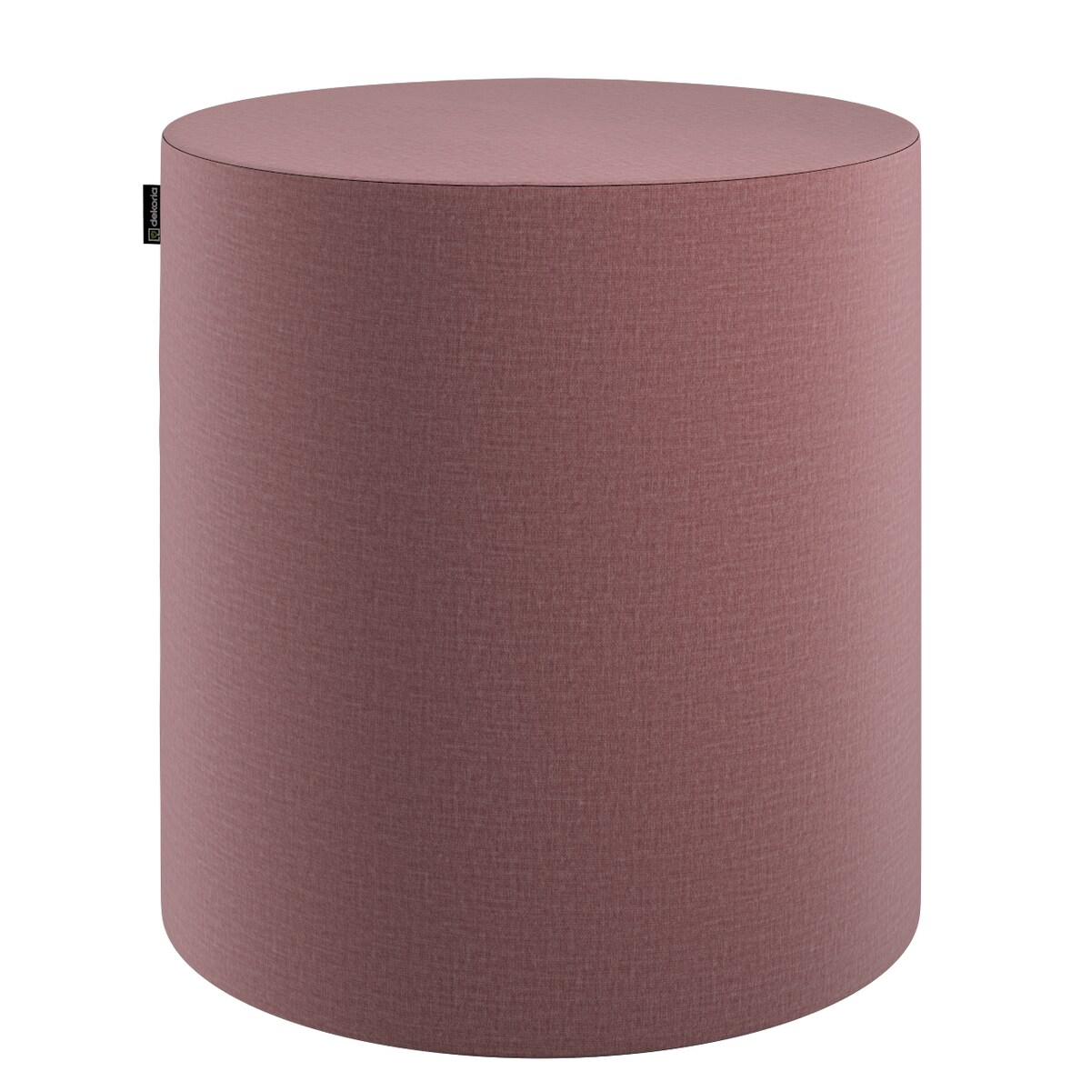 Puf Barrel, jasna śliwka - welwet, ø40, wys. 40 cm, Ingrid