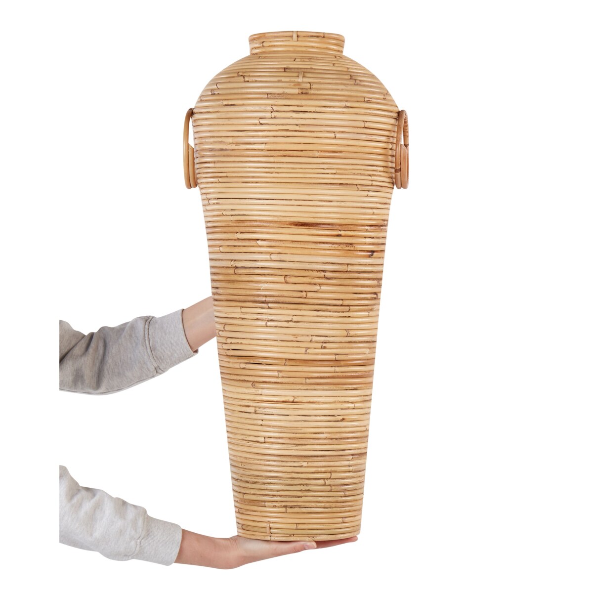 Rattan Wazon dekoracyjny 70 cm Naturalny ELATIA