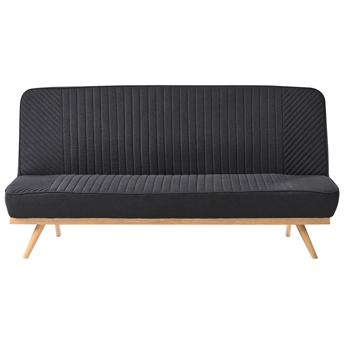 Sofa rozkładana dla 2 osób KALFAFEL Czarny
