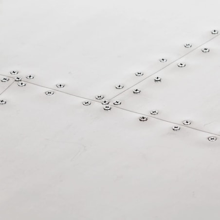 vidaXL Biurko Aviator, srebrne, 112 x 50 x 76 cm, metalowe