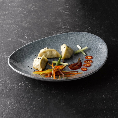 Półmisek Raku Topaz Blue 344x234 mm