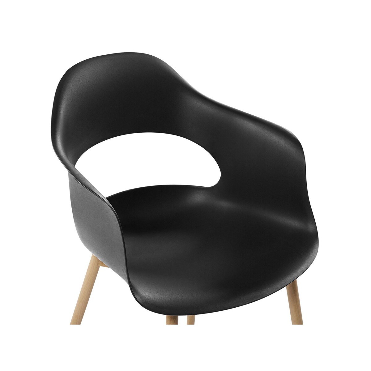 Zestaw 2 krzeseł czarny UTICA