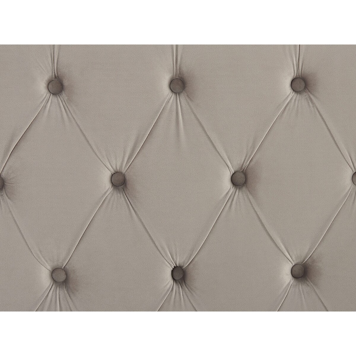 Łóżko welurowe 180 x 200 cm jasnoszare LUBBON