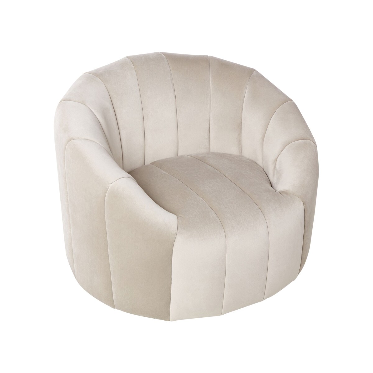 Komplet wypoczynkowy welurowy 6-osobowy beżowy MALUNG