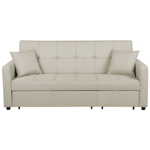 Sofa rozkładana beżowa GLOMMA