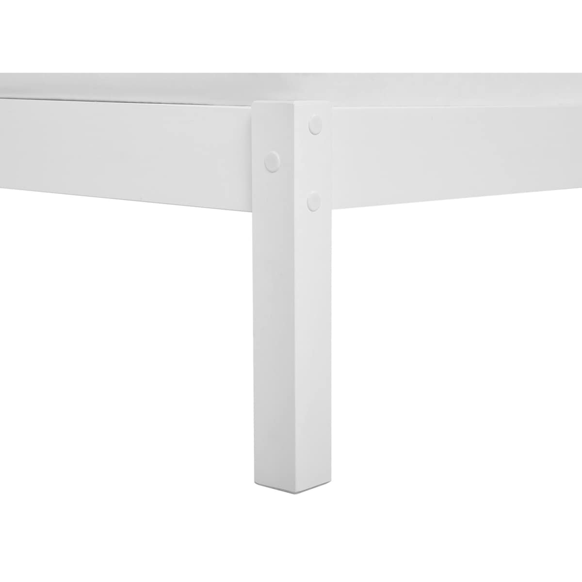 Łóżko drewniane 180 x 200 cm białe VANNES