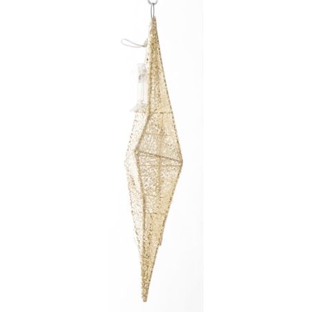 Gwiazda dekoracyjna LED 47x52x8 cm ANANDA złota