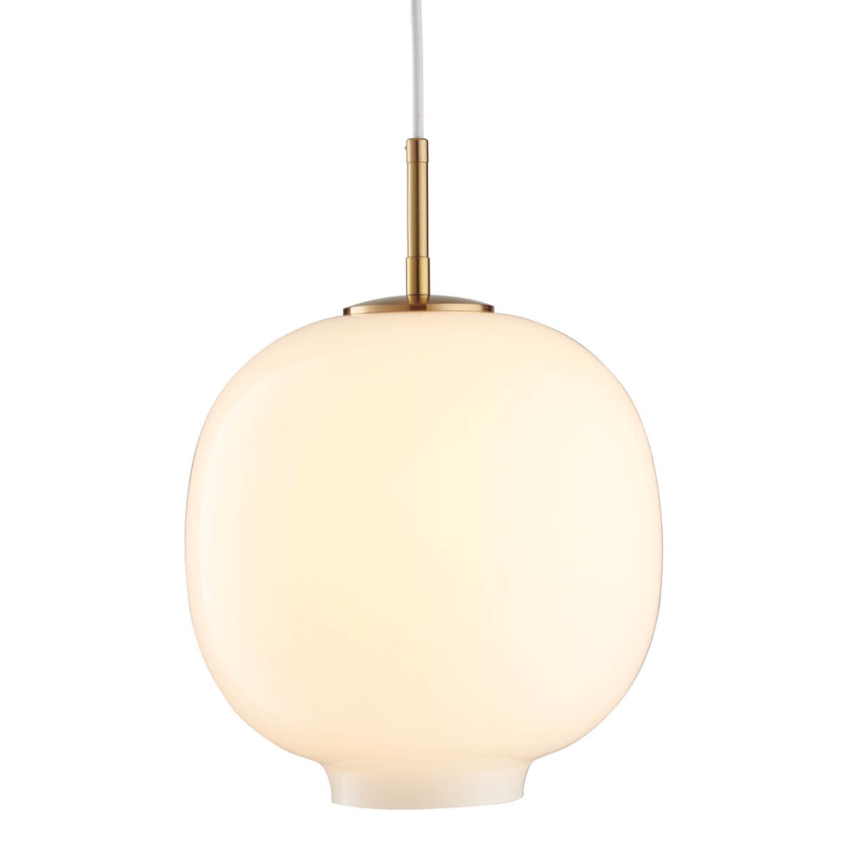 Szklana lampa wisząca Boni ST-9960P/S white metal kulista do salonu biała