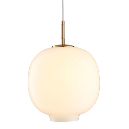 Szklana lampa wisząca Boni ST-9960P/S white metal kulista do salonu biała