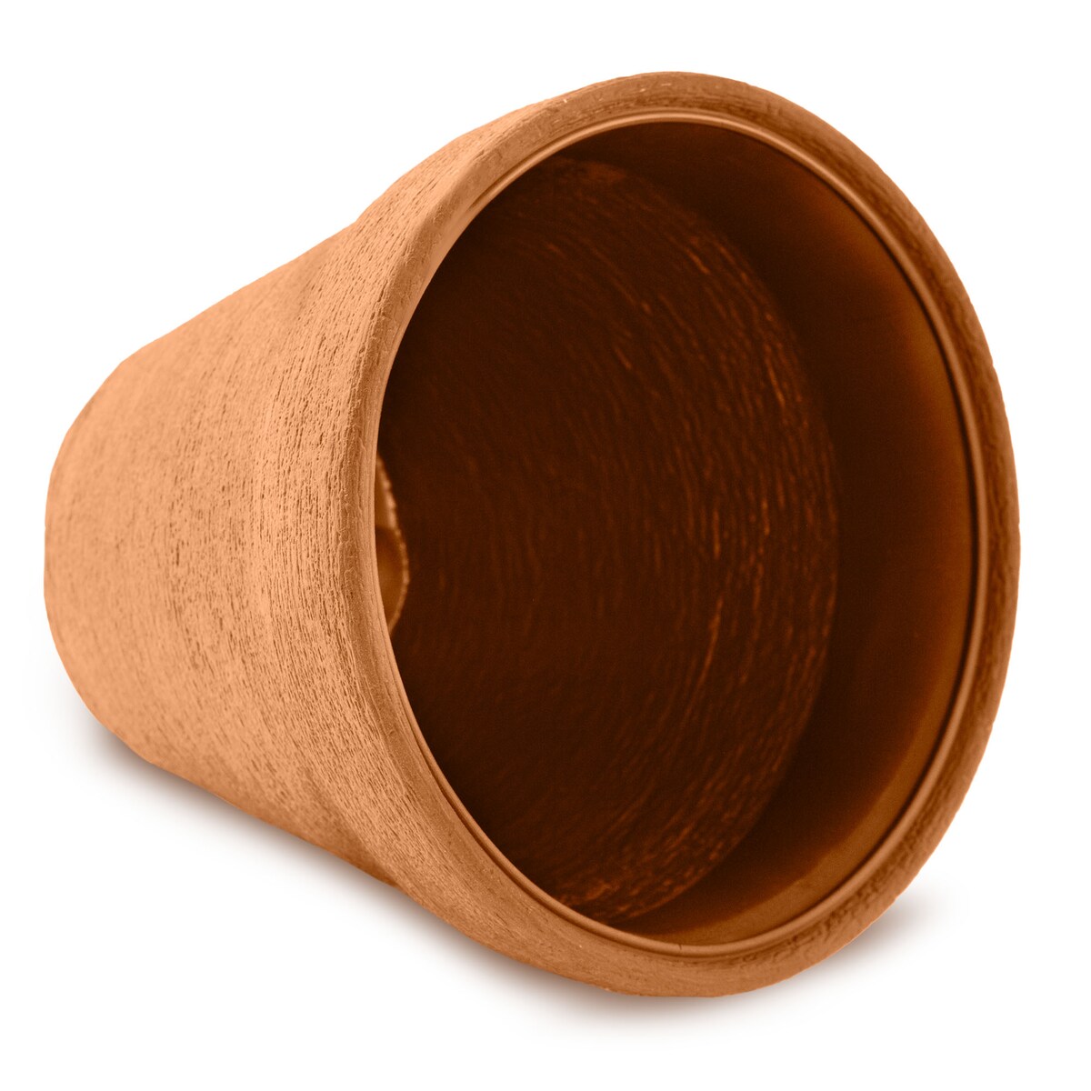 Doniczka Donica Ogrodowa 30 Cm Efekt Cegły Okrągła Na Taras Do Ogrodu Domu Pomarańczowa