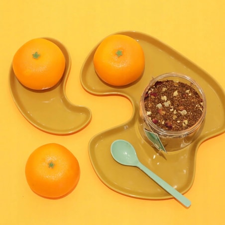 Herbata Rooibos MANDARYNKI Z IMBIREM o smaku mandarynkowo imbirowym Cup&You - herbata liściasta sypana mieszanka napar susz - gotowa na prezent upominek