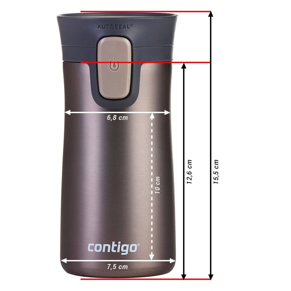 Kubek termiczny Contigo Pinnacle 300ml Watermelon