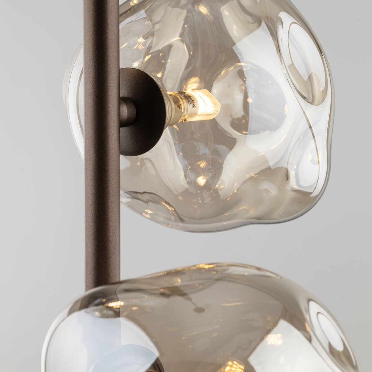 Lampa wisząca TK Lighting LAVA BROWN 11036, 3xG9, regulowana wysokość, brązowo-bursztynowe szkło