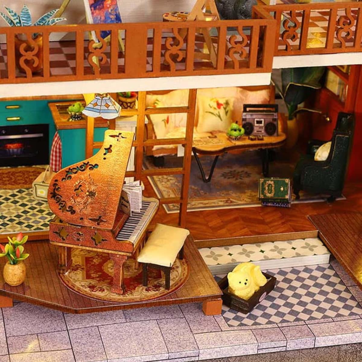Miniaturowy domek - Retro willa