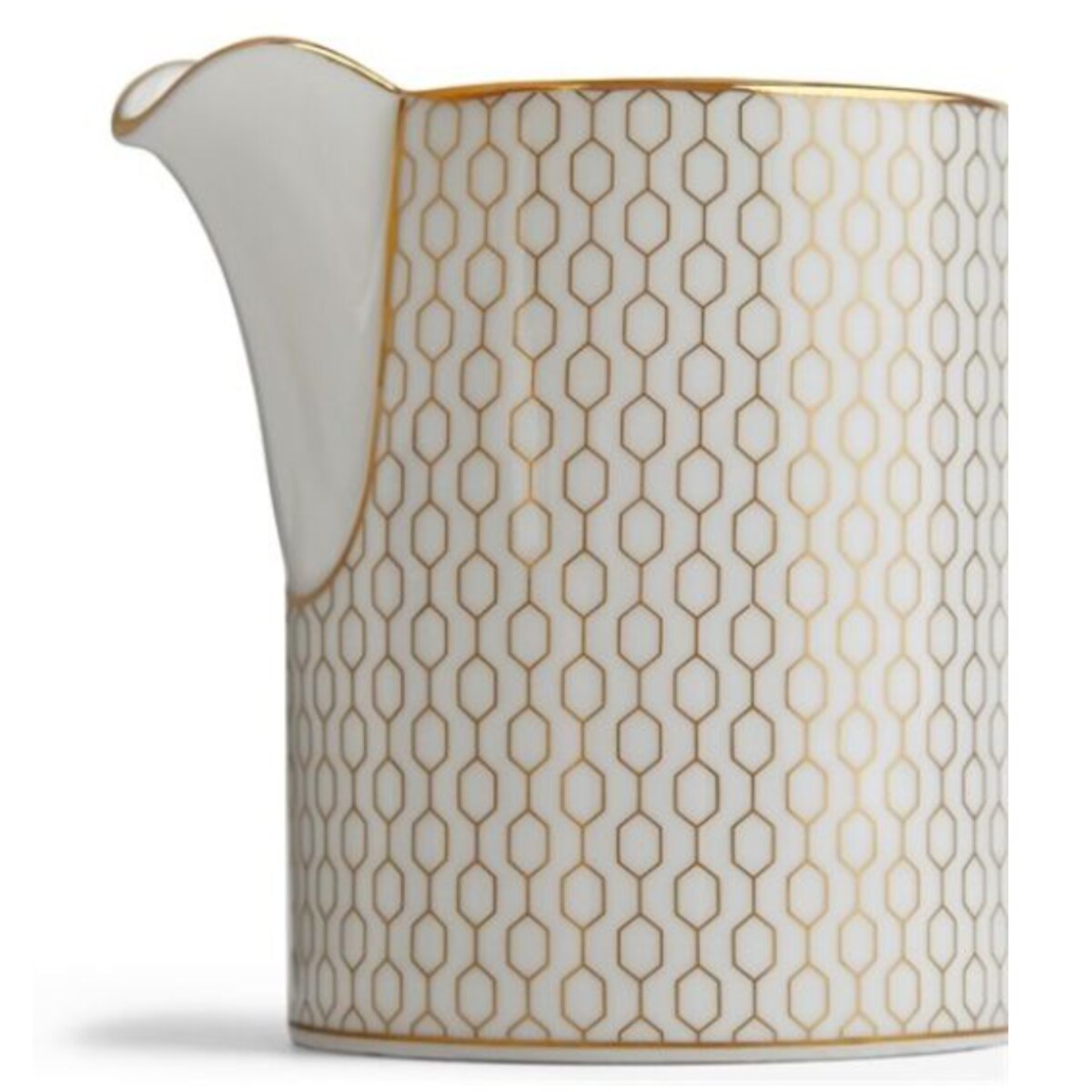 Cukiernica i mlecznik zestaw biały Gio Gold Wedgwood