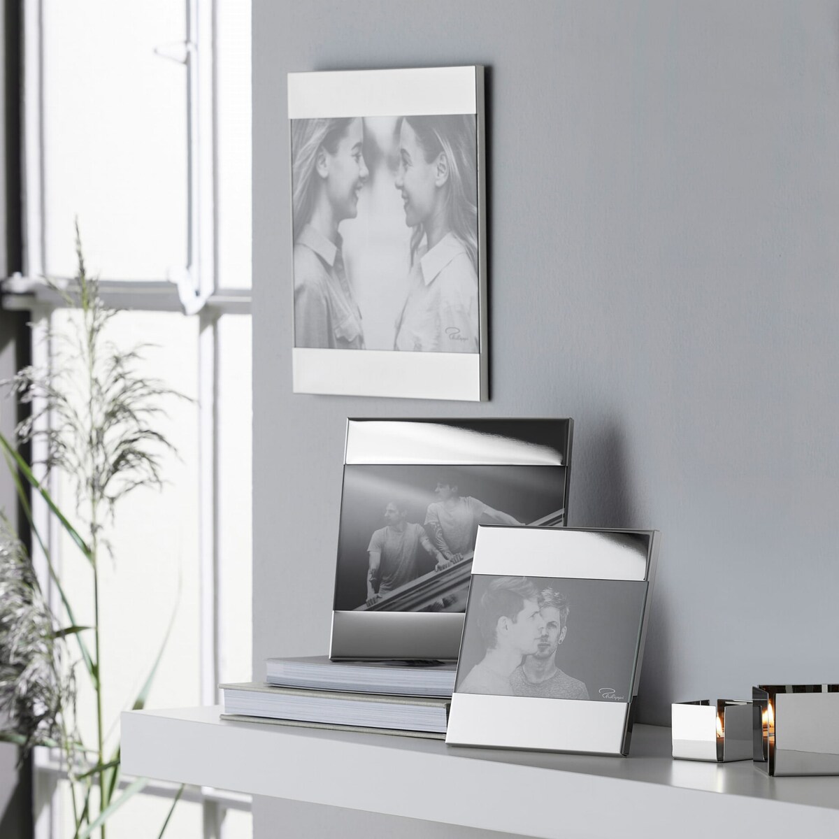 Ramka na zdjęcie ZAK - nikiel połysk, 15,5x16,5 cm