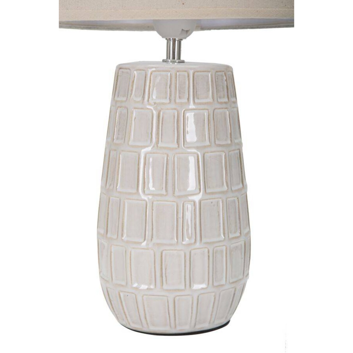 Lampa stołowa z ceramiczną podstawą, Ø 28 cm