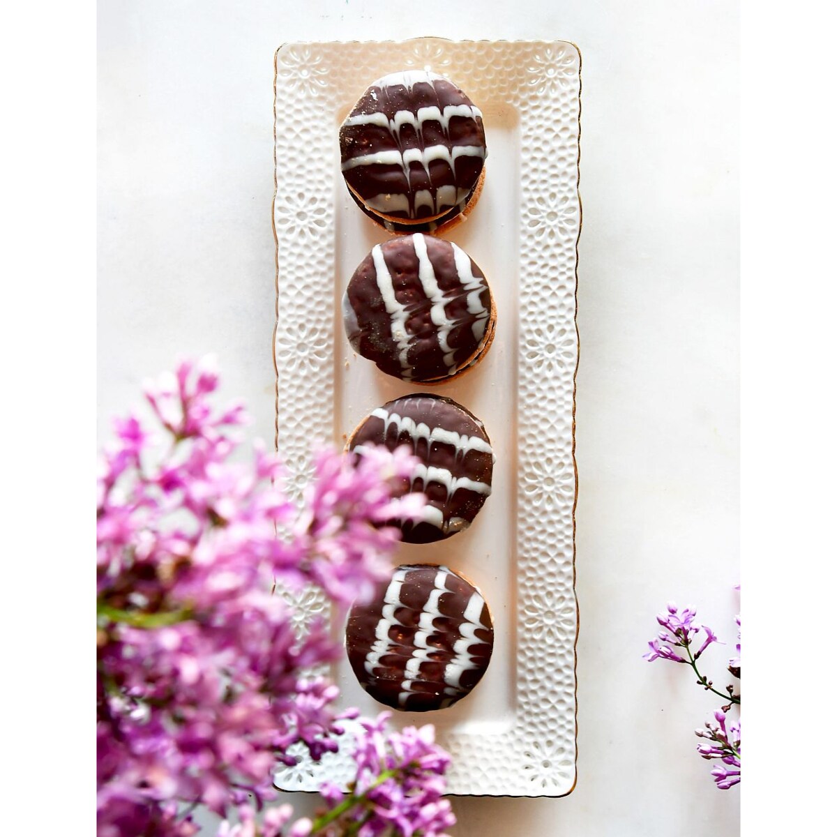 VILLA ITALIA Półmisek prostokątny porcelanowy 31,5 cm x 13 cm LORETTA