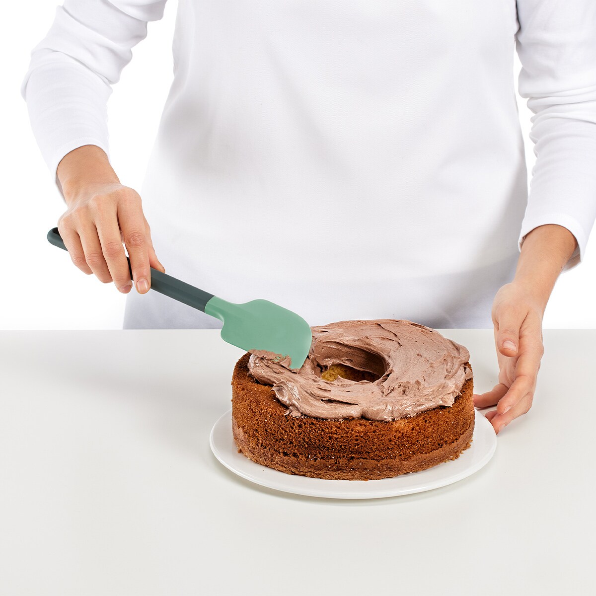 Szpatuła silikonowa - zielona / Lekue