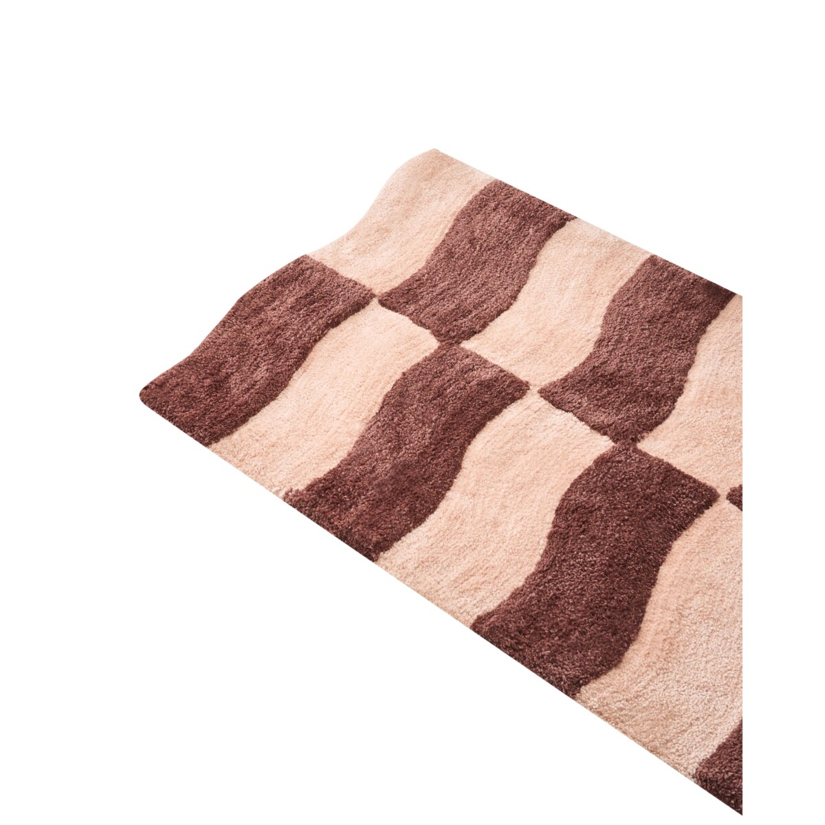 Dywanik łazienkowy DIWANA Brązowy/ beżowy 60 x 90 cm