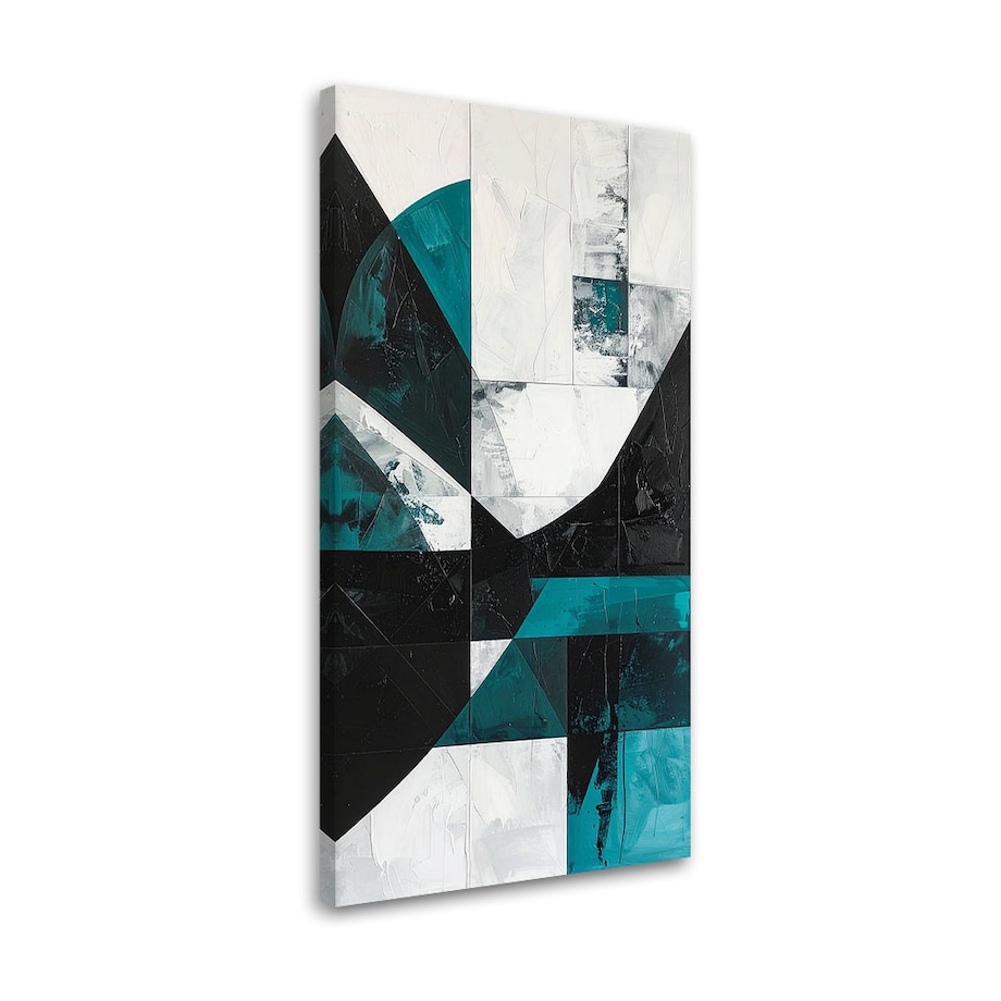 Obraz do salonu biura kuchni, Geometryczna abstrakcja turkusowy