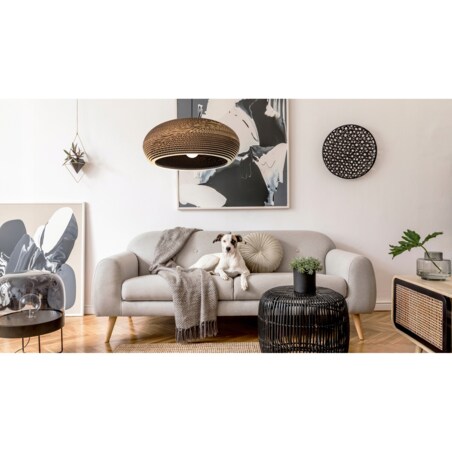 Lampa Wisząca Papierowa Tekturowa Natural Eco Xxl