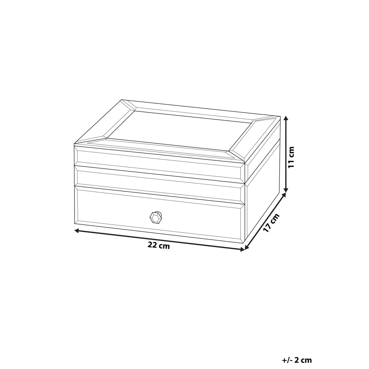 Szkatułka na biżuterię srebrna KOFI