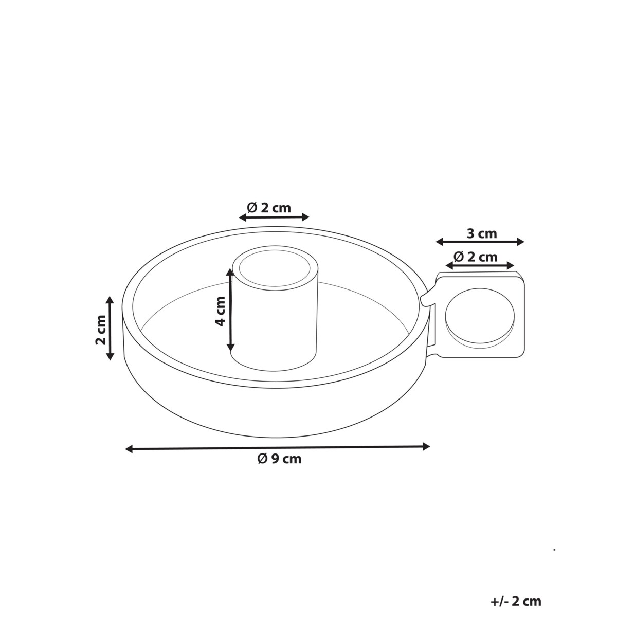 Świecznik żelazny zielony CHORIO