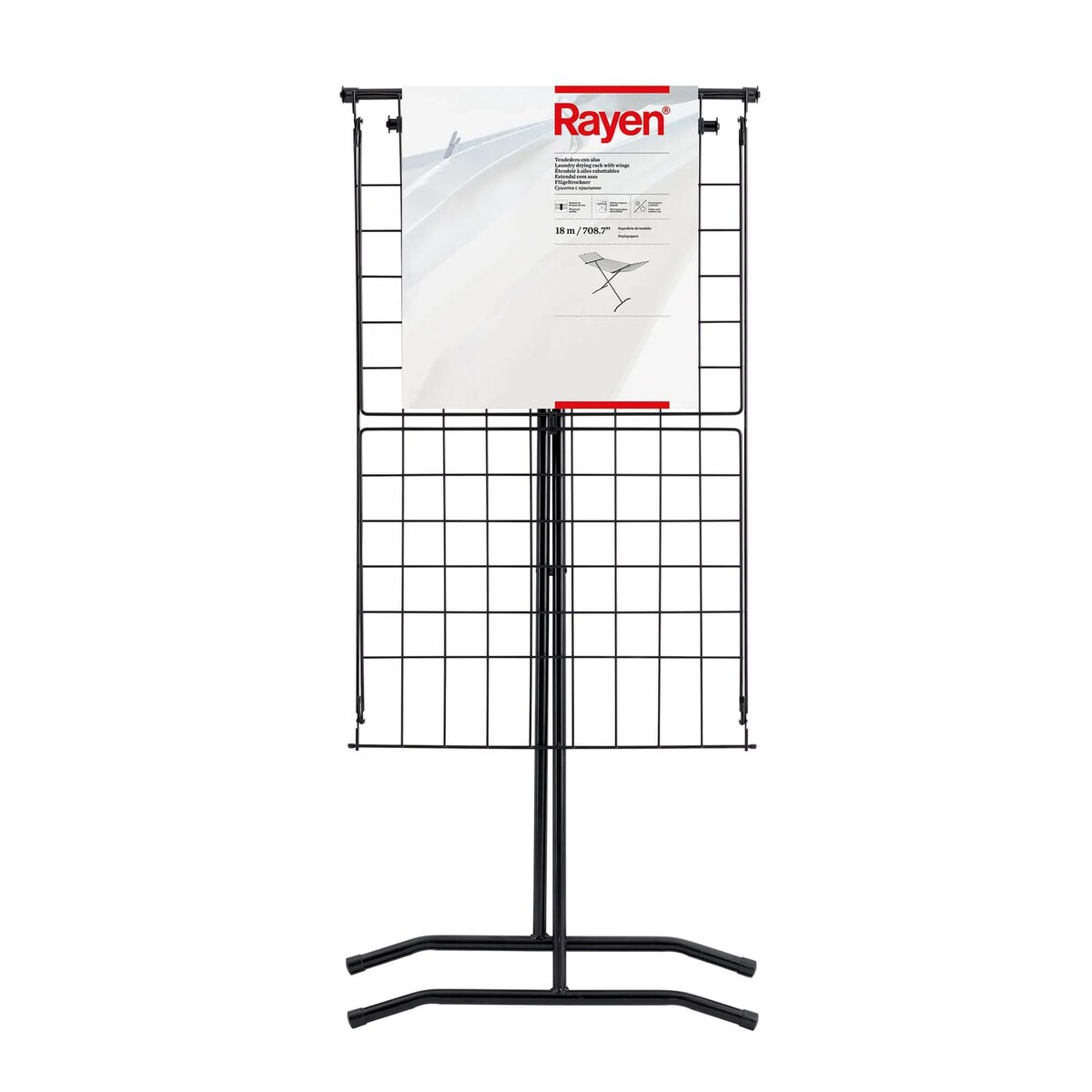 Czarna suszarka na pranie Rayen - Czarny