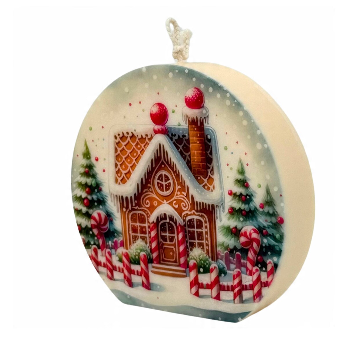 Prezent na Święta Świeca Piernikowy Domek Świeczka Sojowa Dekoracyjna EKO