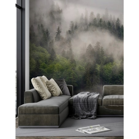 FOTOTAPETA 01-LAS_WE_MGLE DO SYPIALNI SALONU TAPETA ŚCIENNA 400x280