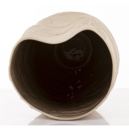 Wazon porcelanowy 36x19x16 cm MELINDA beżowa