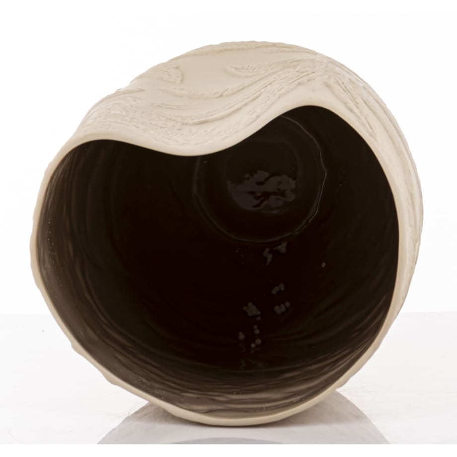 Wazon porcelanowy 36x19x16 cm MELINDA beżowa