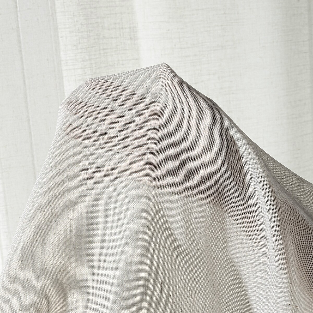 Zasłona na kanale z grzywką 1 szt. 130x260 beżowy