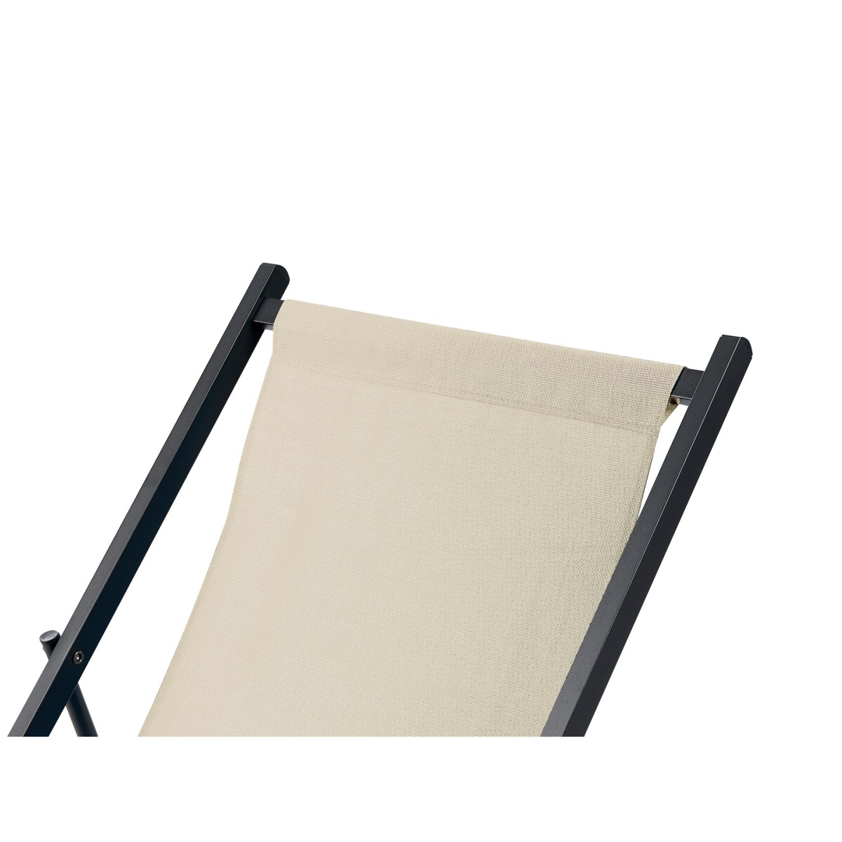 Leżak ogrodowy składany LOCRI II Metal Beżowy