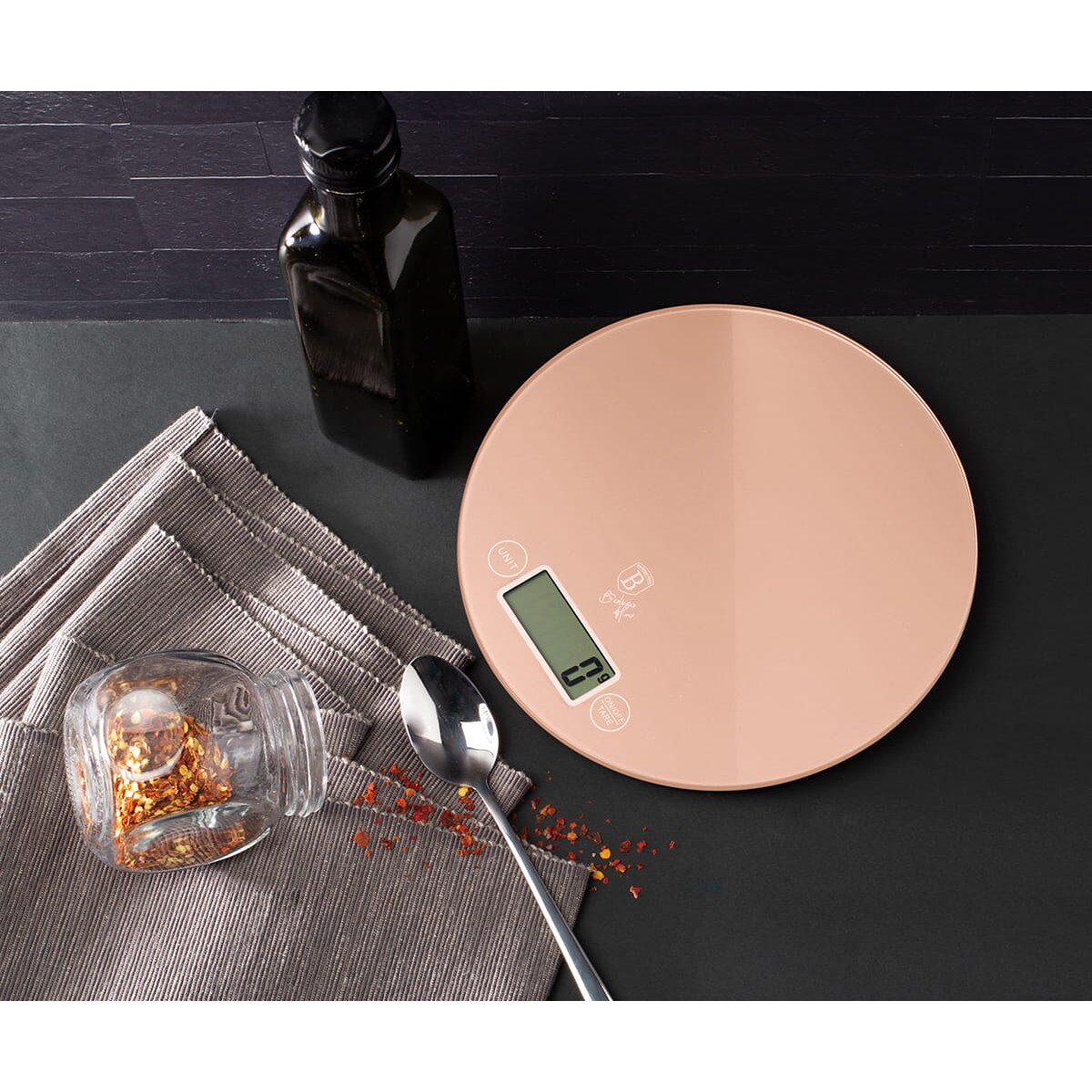 Waga kuchenna 5kg 1g BERLINGER HAUS Rosegold
