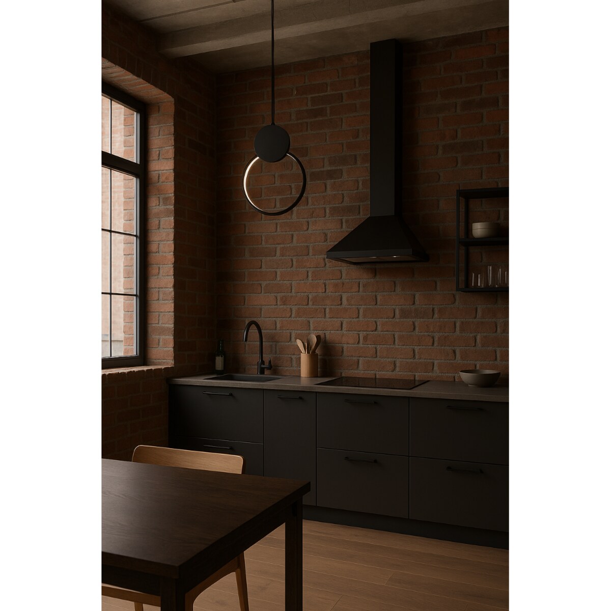 LAMPA WISZĄCA LUMINARIS CZARNA