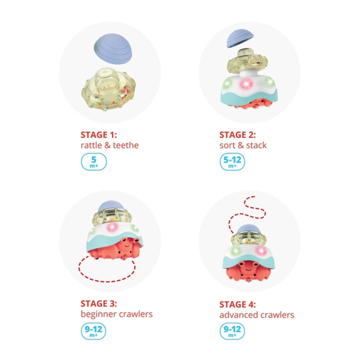 Skip Hop Zabawka do Raczkowania Krab 4w1