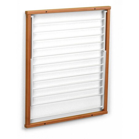 ARREDAMENTI KLEDY Naścienna suszarka na pranie - 80 x 69 cm, Brązowy