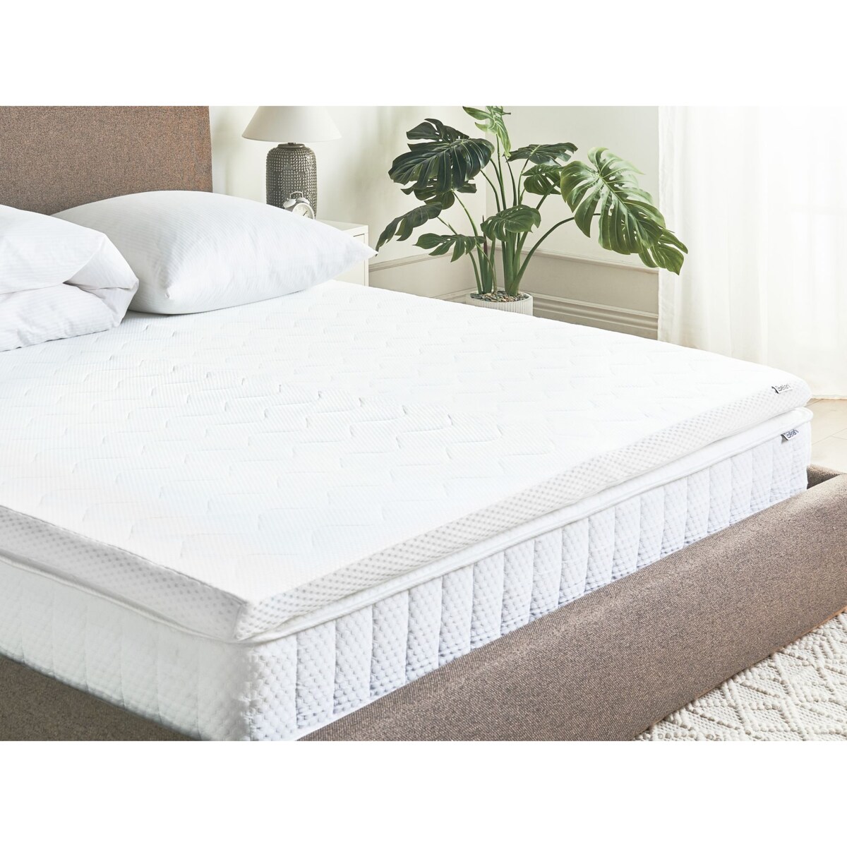 Materac nawierzchniowy topper żelowy piankowy 180 x 200 cm FROSTY