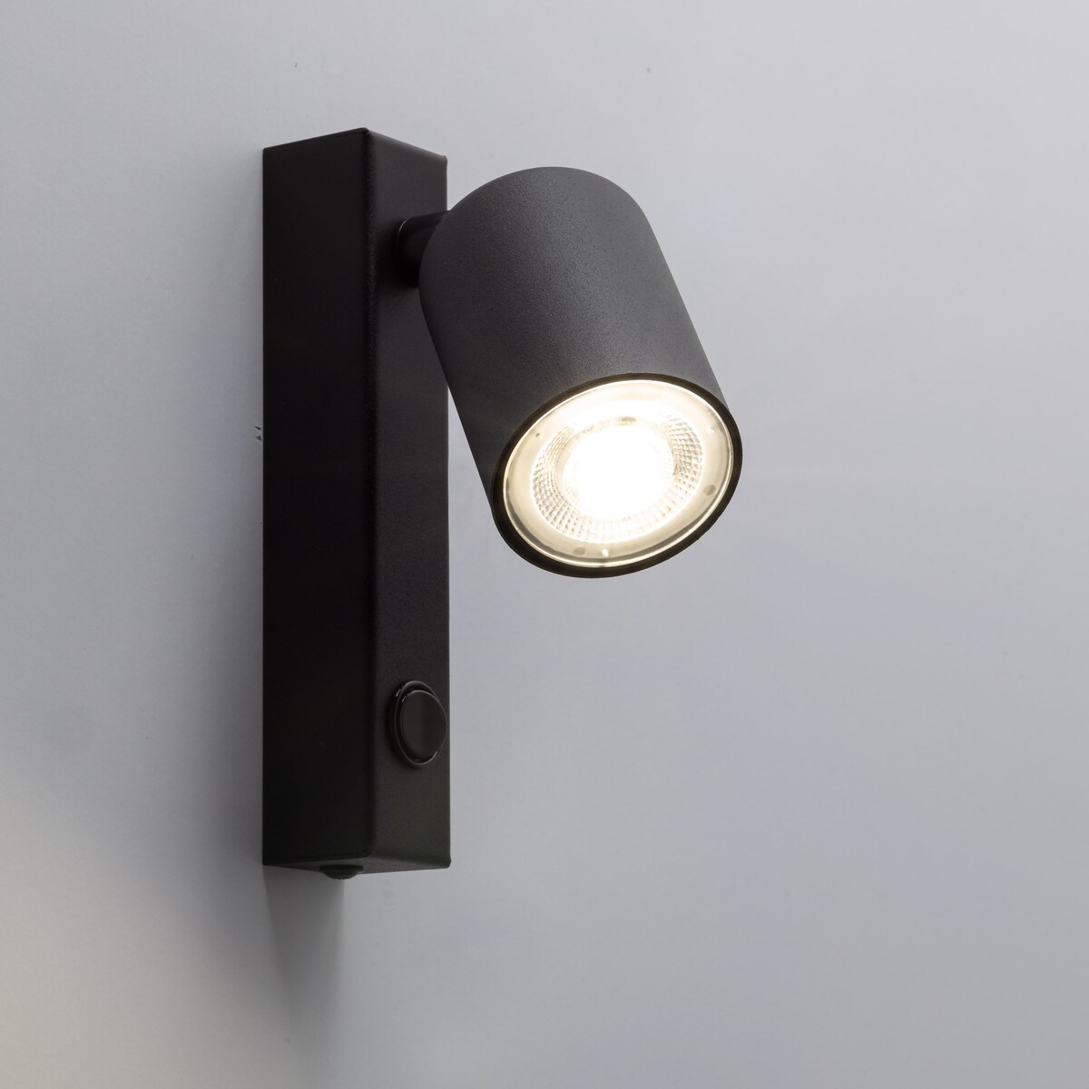 Kinkiet ścienny ruchomy z włącznikiem TK Lighting NEX Black GU10 czarny loftowy 11364