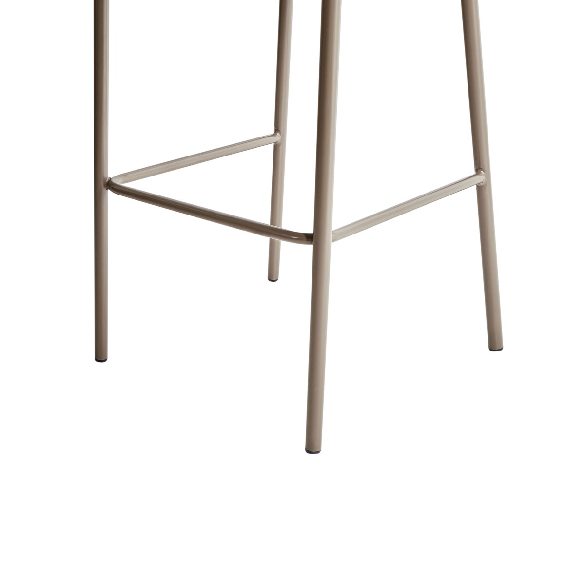 Zestaw 2 krzeseł barowych MINA II Boucle Brązowy