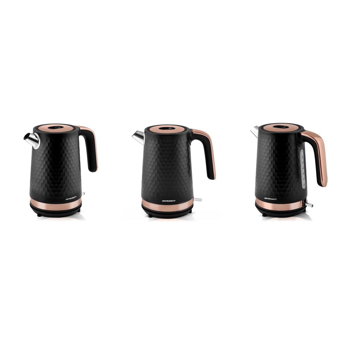 Czajnik elektryczny 1,7l czarno-miedziany Berdsen