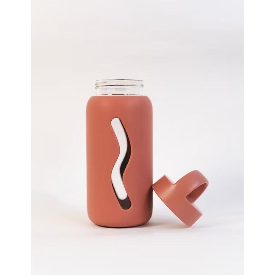 MUUKI MINI BOTTLE szklana butelka na wodę 500 ml, Terra Cotta