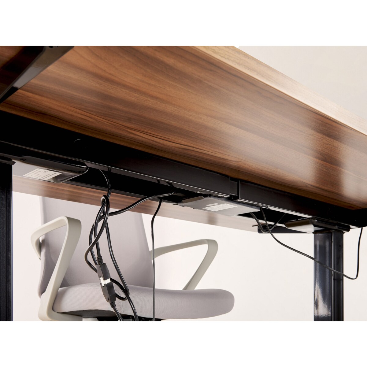 Organizer kabli pod biurko regulowane elektrycznie czarny TRACIE