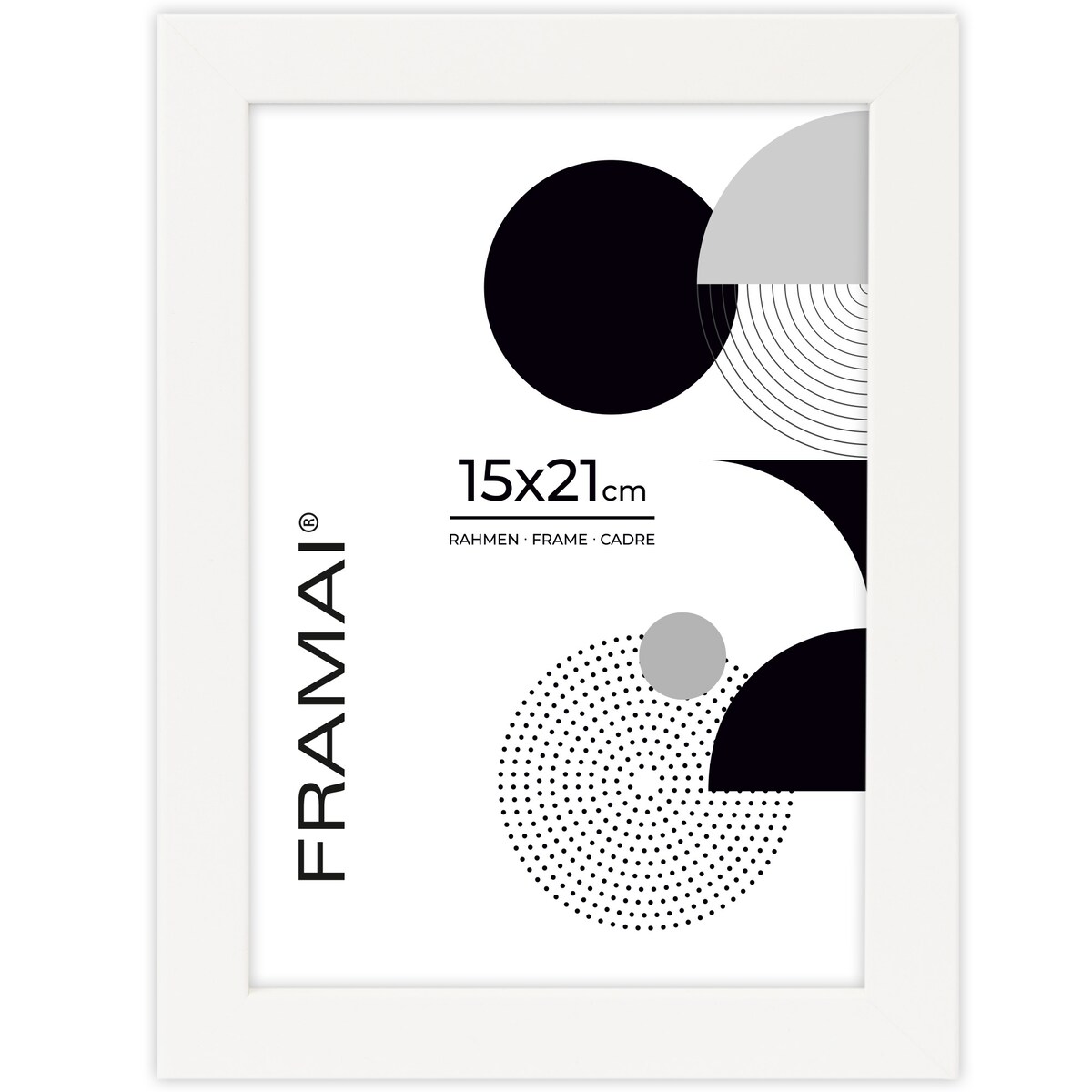 Ramka na zdjęcia 15x21 cm rama MDF biała ramki do zdjęć 21x15 cm FRAMAI®