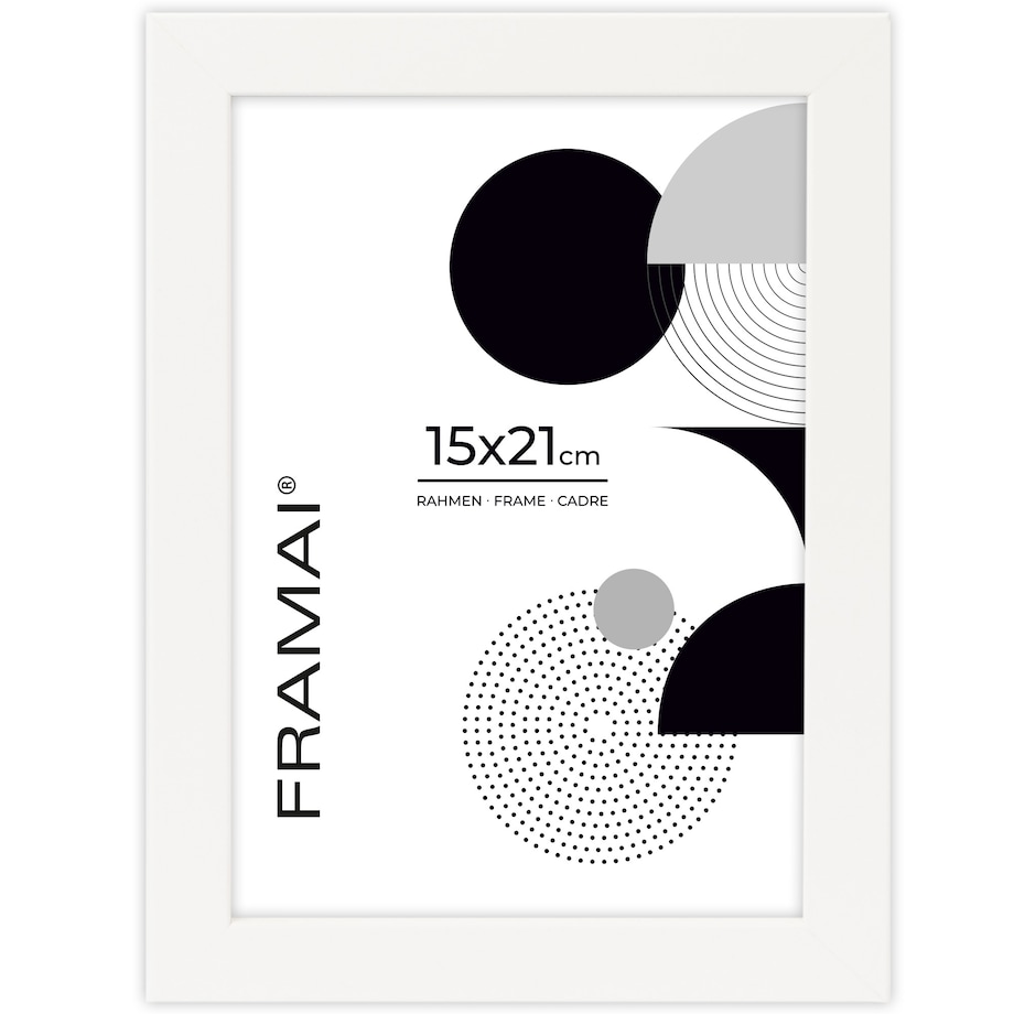 Ramka na zdjęcia 15x21 cm rama MDF biała ramki do zdjęć 21x15 cm FRAMAI®