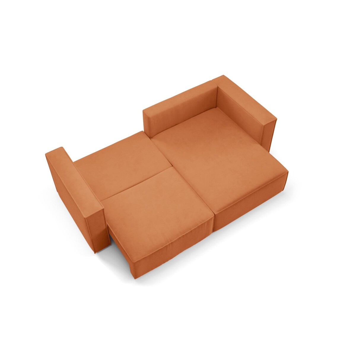 Narożnik KEYMON z funkcją spania welurowa tkanina Kolor: Gerra 627