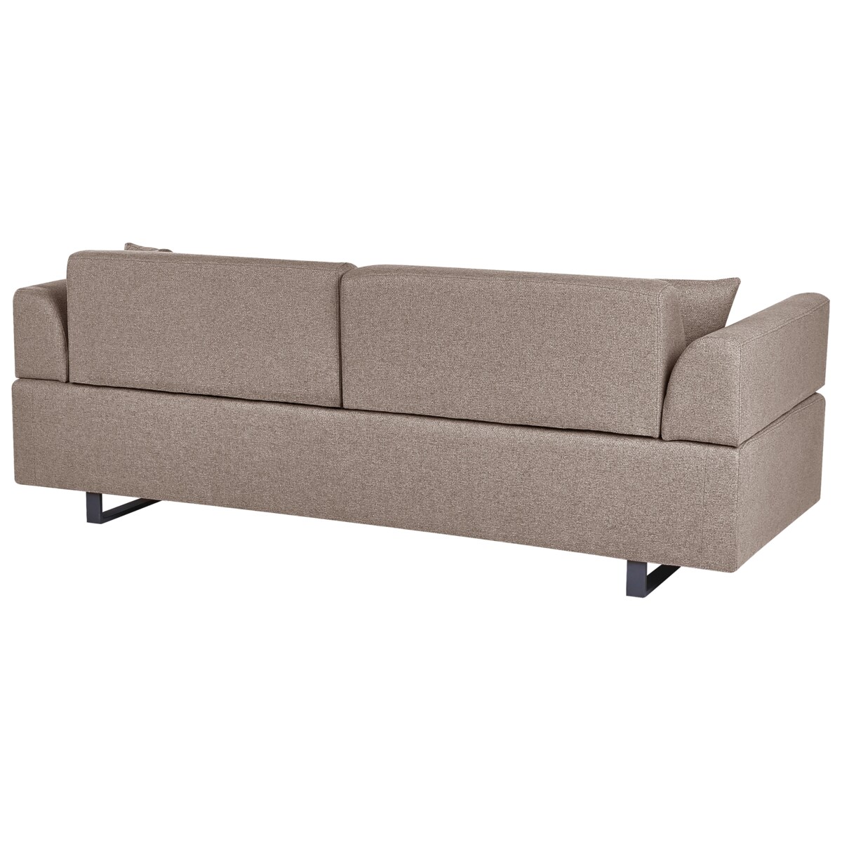 Sofa ze stolikami brązowa SOKNA