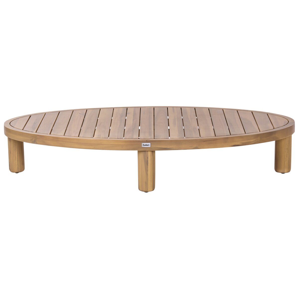 Stolik kawowy ogrodowy NUMANA 140 cm 70 cm Drewno akacjowe Jasnobrązowy
